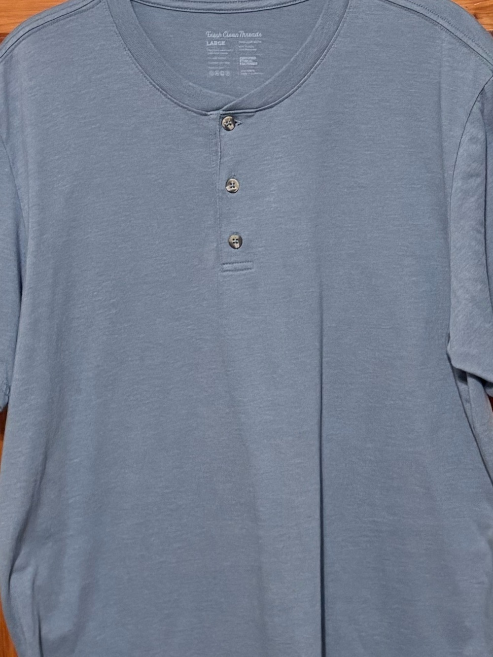 Fresh Clean Threads Henley Tee - Picture 3 of 4